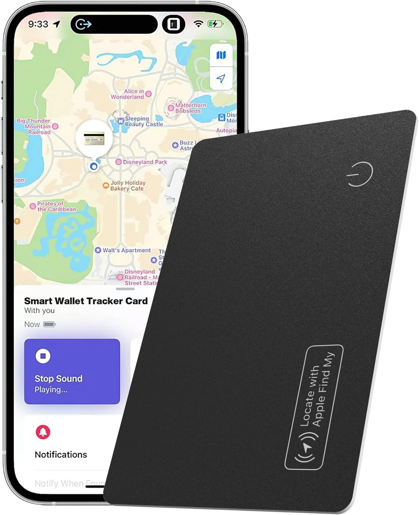 Wireless GPS Wallet Tracker – Works with Apple Find My