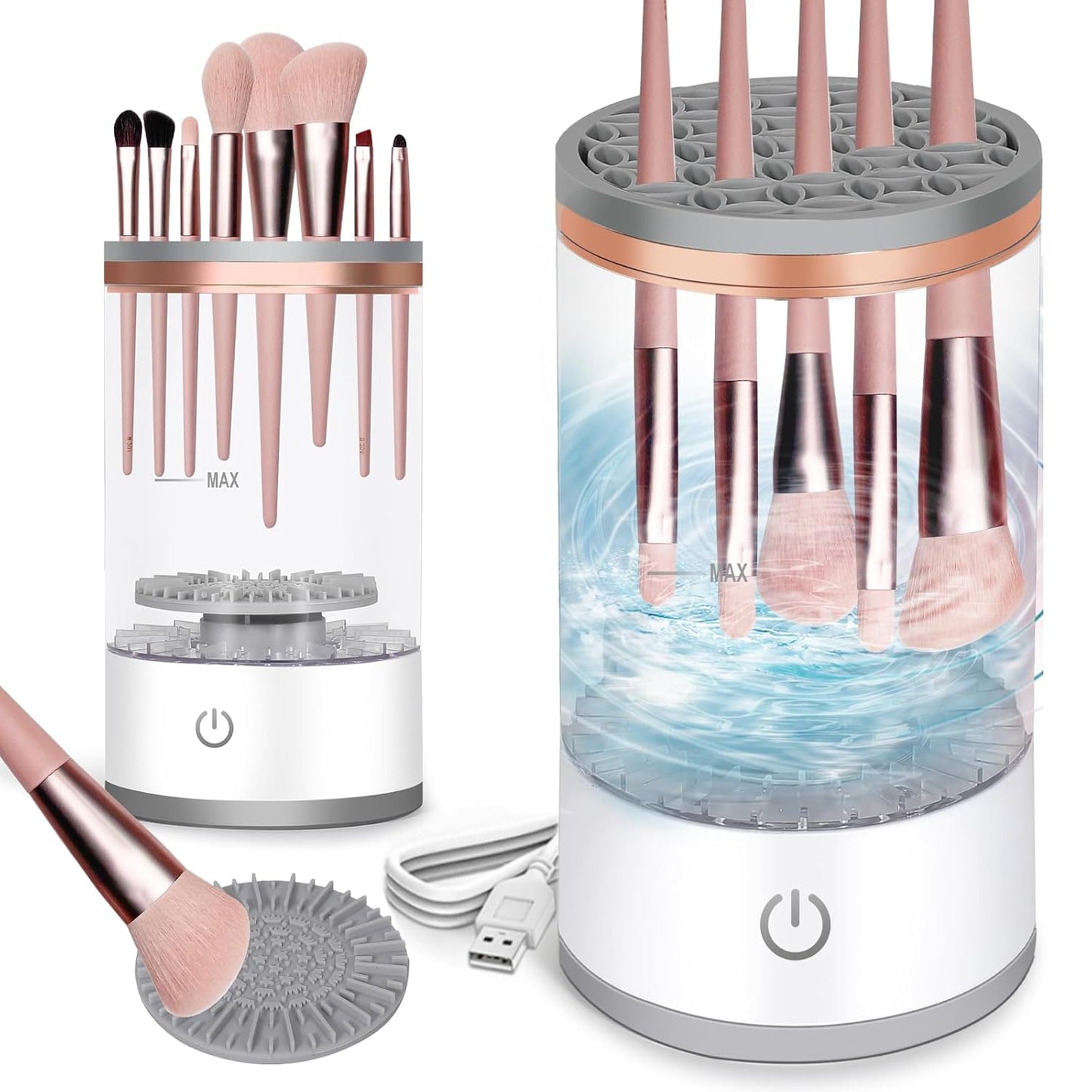 💄 3-in-1 Electric Makeup Brush Cleaner – Quick & Easy Cleaning