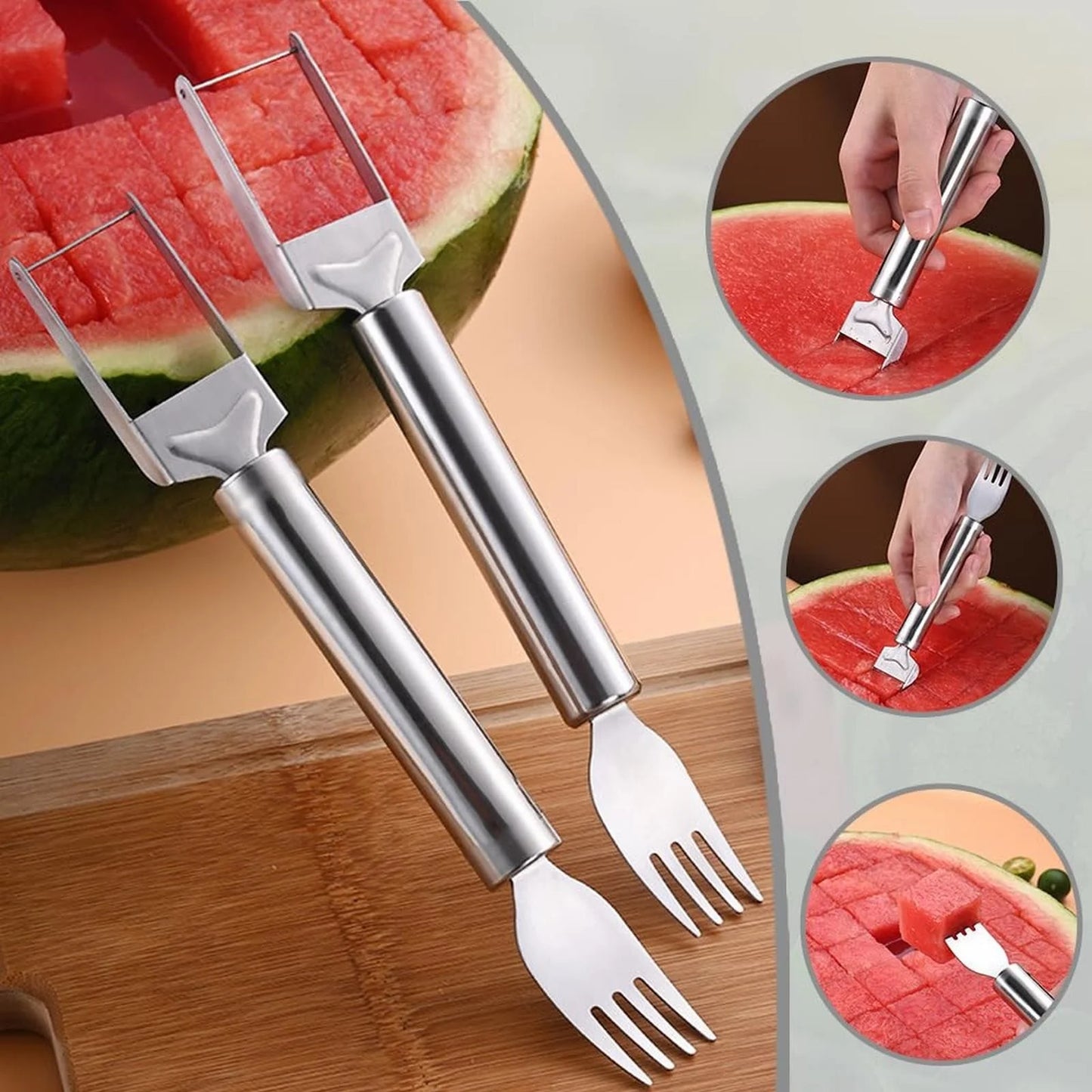 π Stainless Steel Watermelon Windmill Cutter β Easy Fruit Slicer Tool