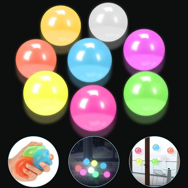 Sticky Glow Balls – 2pcs | Fun, Glow-in-the-Dark Stress Relief