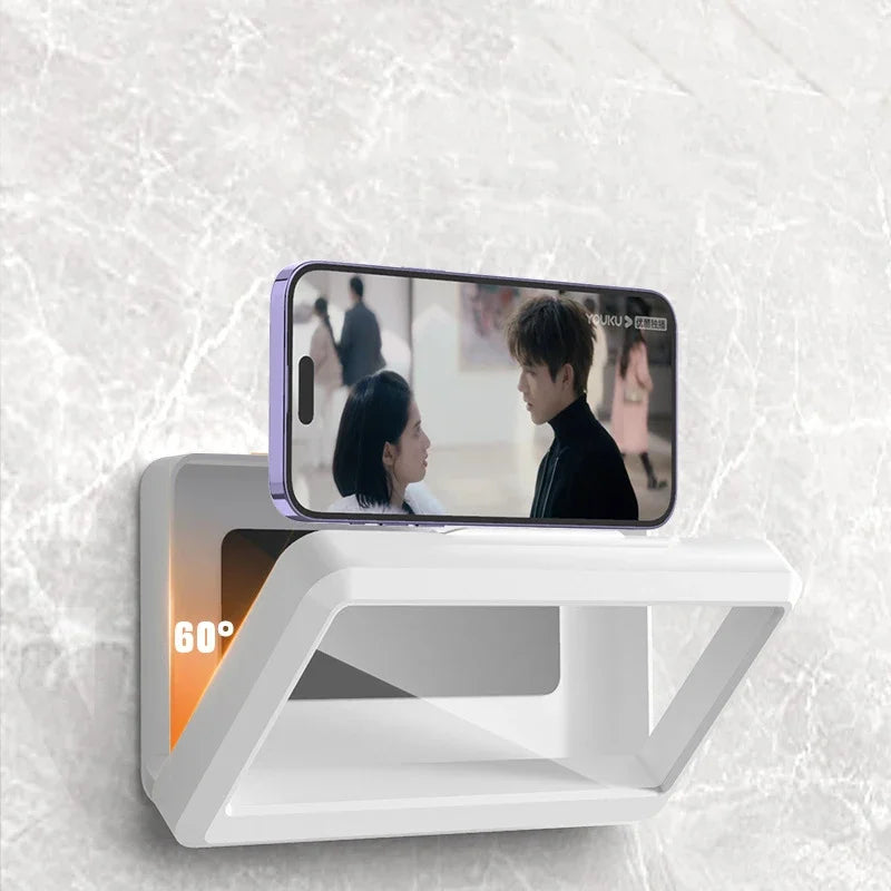 Shower-Friendly Waterproof Phone Holder with Anti-Fog Touch Screen