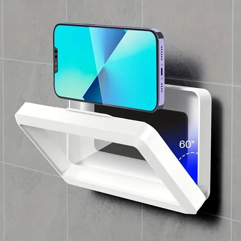 Shower-Friendly Waterproof Phone Holder with Anti-Fog Touch Screen