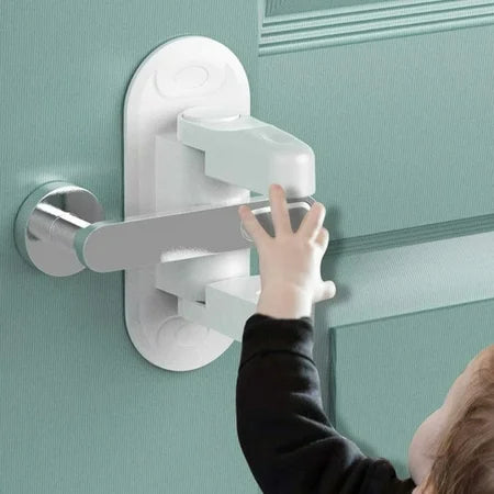 🔒 Universal Door Lever Lock – Child Baby Safety Lock Multi-functional Security Latch