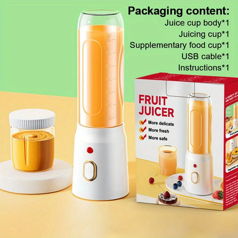 🥤 Portable Wireless Blender – Electric Juicer for Fruits & Ice