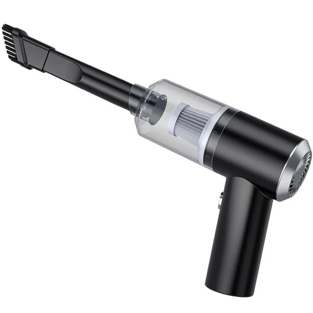 Portable Wireless Car Vacuum Cleaner – Dry & Wet USB Rechargeable