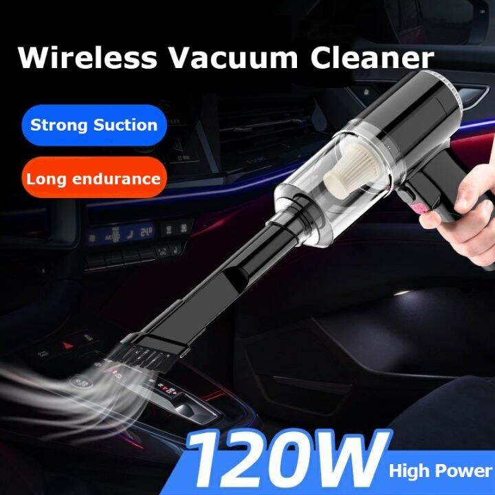 Portable Wireless Car Vacuum Cleaner – Dry & Wet USB Rechargeable
