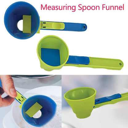 No-Spill Funnel Spoon for Protein, Baby Food & Drink Mixes