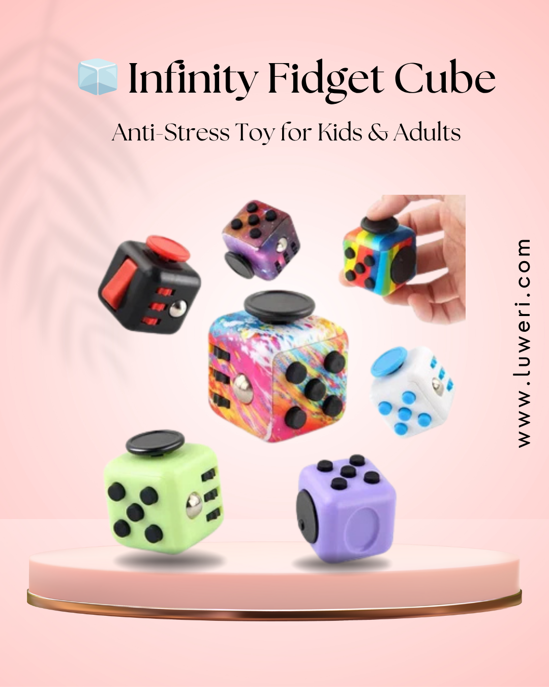 🧊 Infinity Fidget Cube – Anti-Stress Toy for Kids & Adults