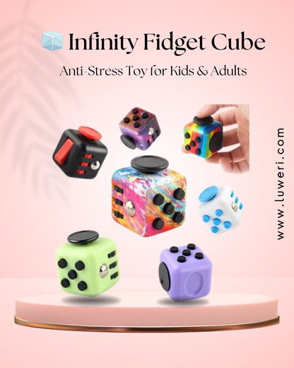 🧊 Infinity Fidget Cube – Anti-Stress Toy for Kids & Adults