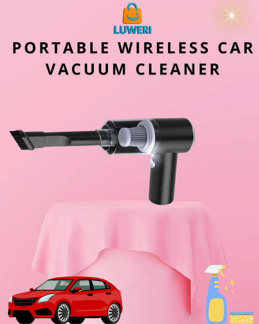 Portable Wireless Car Vacuum Cleaner – Dry & Wet USB Rechargeable