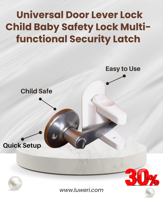 🔒 Universal Door Lever Lock – Child Baby Safety Lock Multi-functional Security Latch