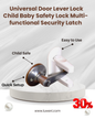 🔒 Universal Door Lever Lock – Child Baby Safety Lock Multi-functional Security Latch