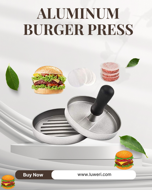 Aluminum Burger Press – Patty Maker for Grill & Kitchen