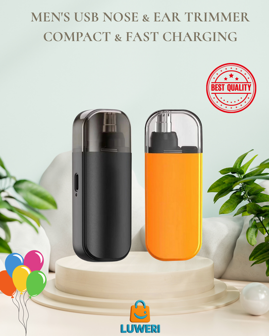 Men's USB Nose & Ear Trimmer – Compact & Fast Charging