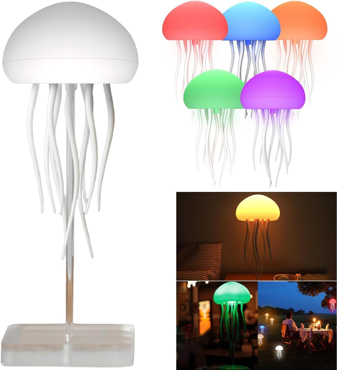 Portable LED Jellyfish Atmosphere Light