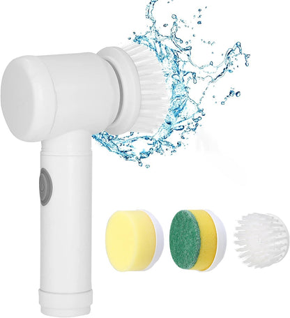Cordless Electric Rotary Scrubber – 5 Brush Heads