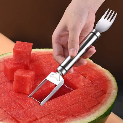 🍉 Stainless Steel Watermelon Windmill Cutter – Easy Fruit Slicer Tool