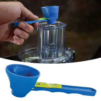 No-Spill Funnel Spoon for Protein, Baby Food & Drink Mixes